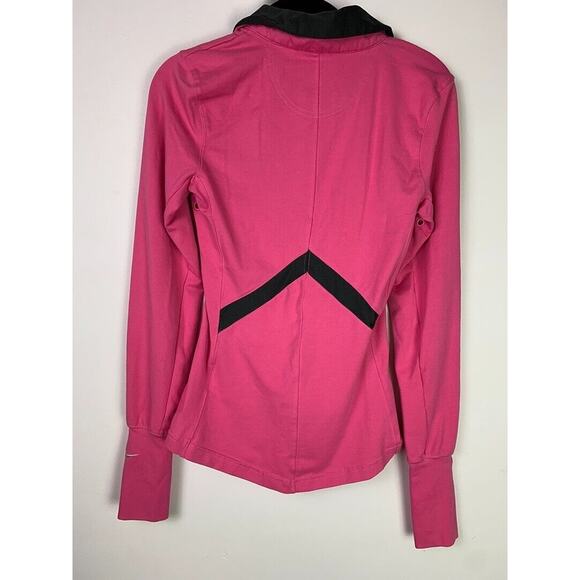 Nike Womens Pink Dri-Fit Half-Zip Pullover Top XS - Picture 2 of 6